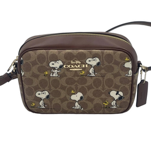 NEW COACH X PEANUTS Women’s Snoopy Jamie Camera Bag Brown Multi/Gold — CBM27
